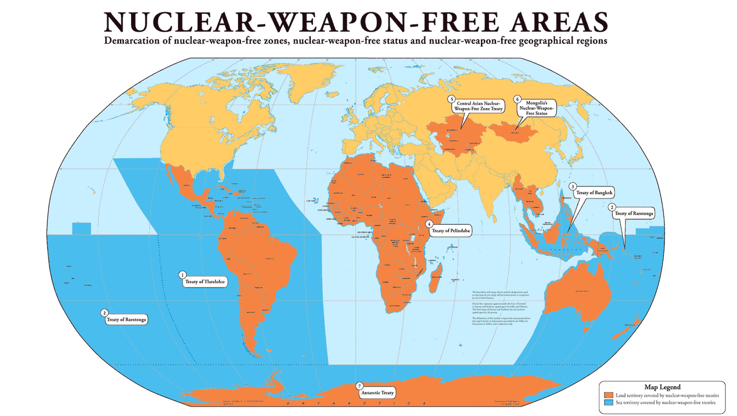 Non proliferation. Безъядерная зона. Нераспространении ядерного оружия. Зоны свободные от ядерного оружия.