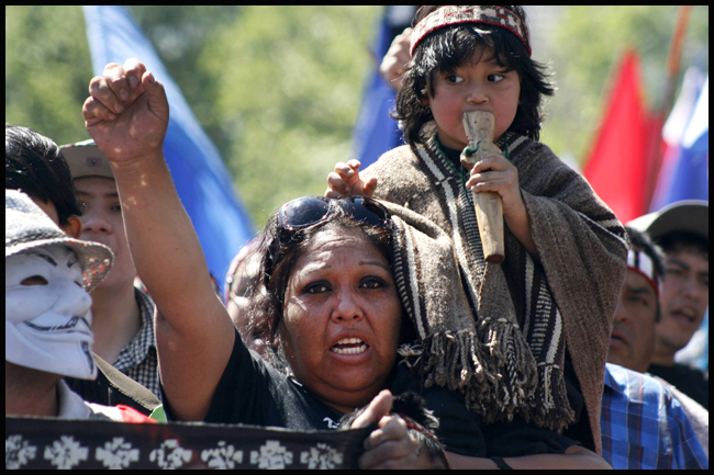 Pressenza - Chile: Marcha Por La Resistencia Mapuche