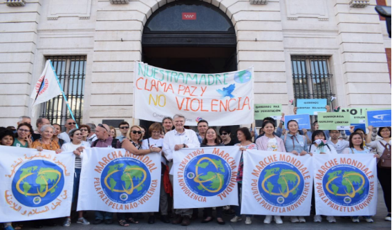 Arranque de la 2.ª Marcha Mundial Por la Paz y La Noviolencia