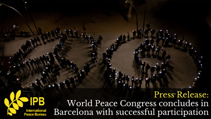 Frieden Weltkongress des International Peace Bureau (IPB) (Re)Imagine our World: Action for Peace and Justice!