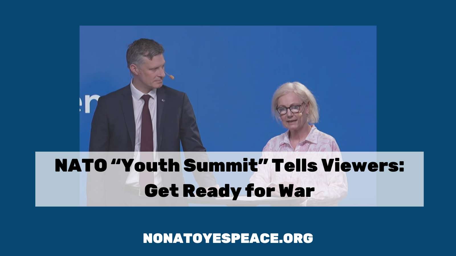 NATO-Jugendgipfel: Aufruf zur Vorbereitung auf den Krieg