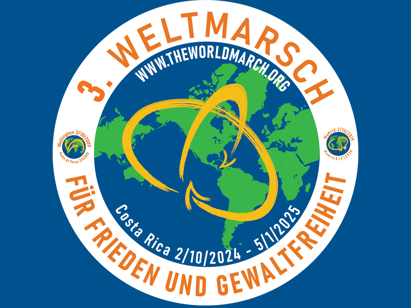 Auftaktveranstaltung des 3. Weltmarschs für Frieden und Gewaltfreiheit in Berlin und Hamburg