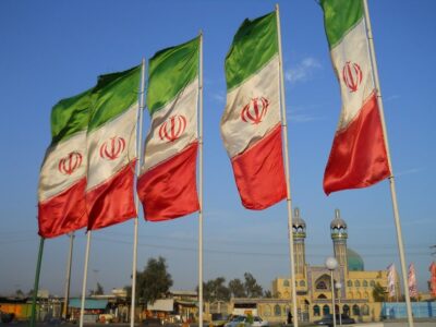 iran flags