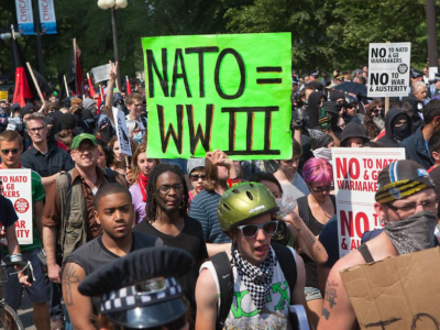 Anti-NATO protest in Chicago, 2012.