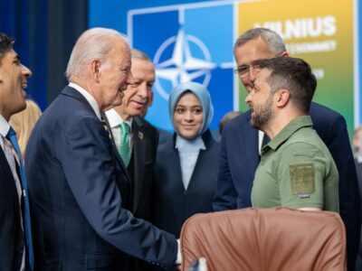 President Joe Biden attends a meeting of the NATO-Ukraine Council, Wednesday,  July 12, 2023 at the NATO Summit in Vilnius Lithuania.
